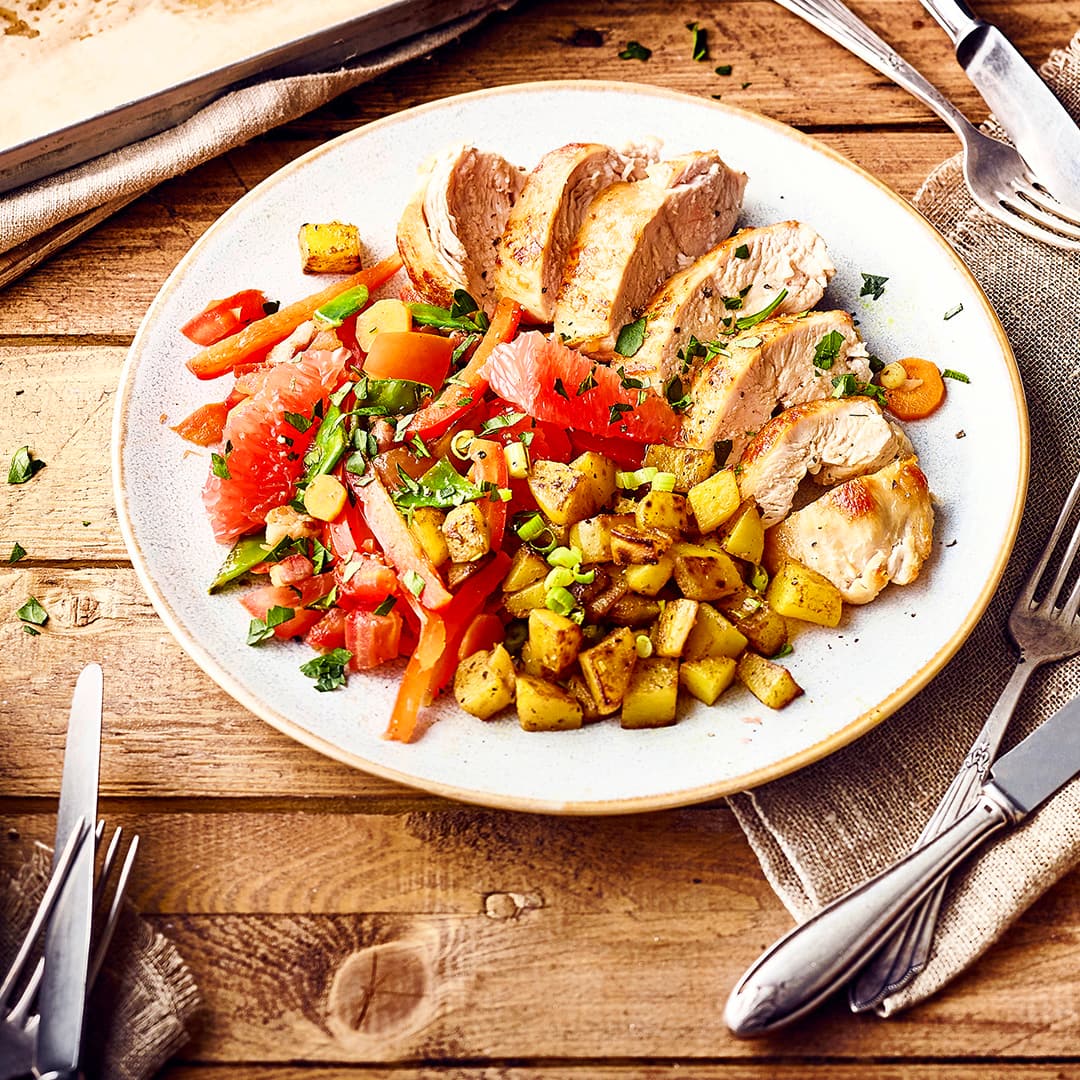 Gebratenes Hähnchenfilet