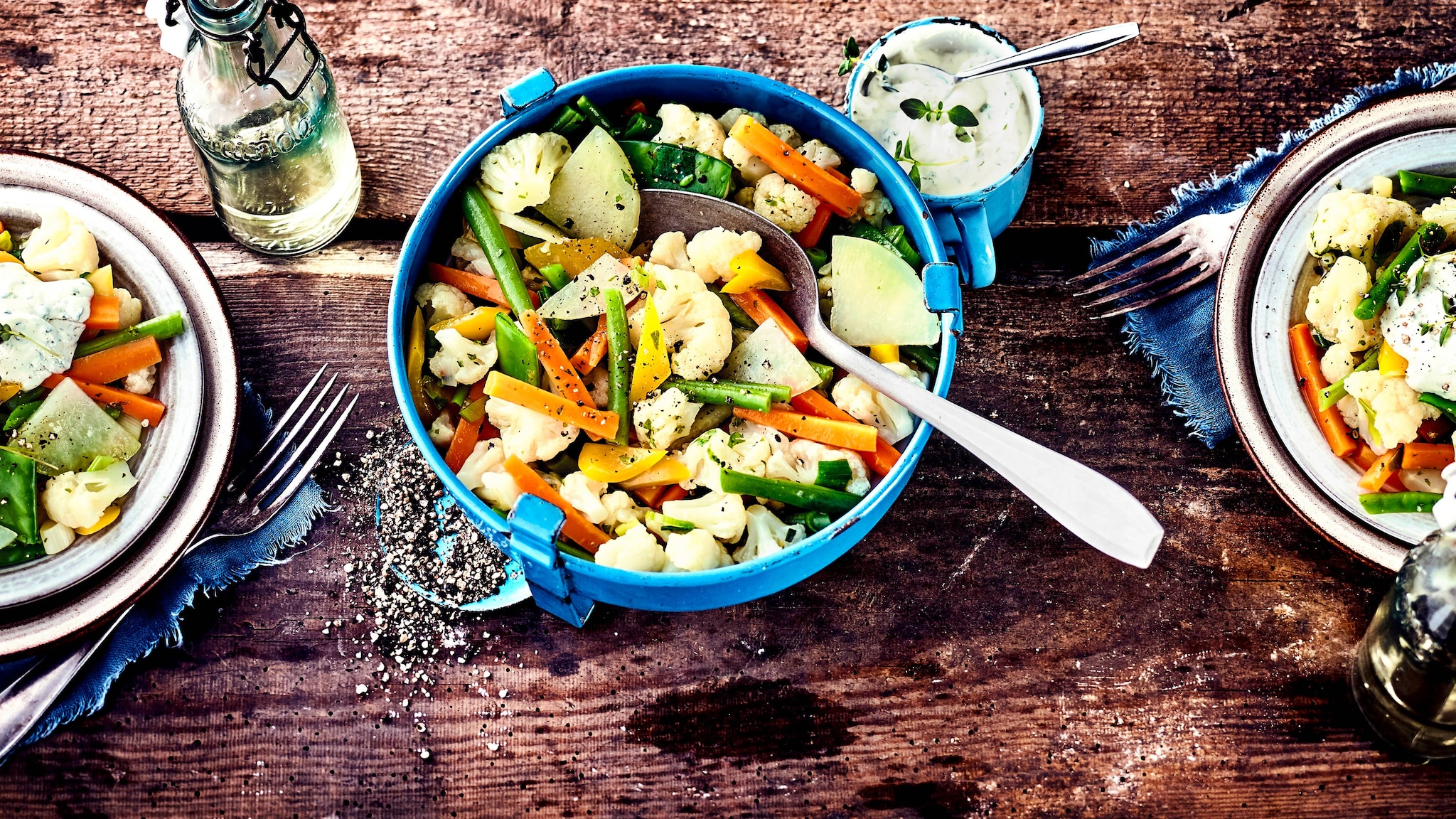 gedünstetes Gemüse