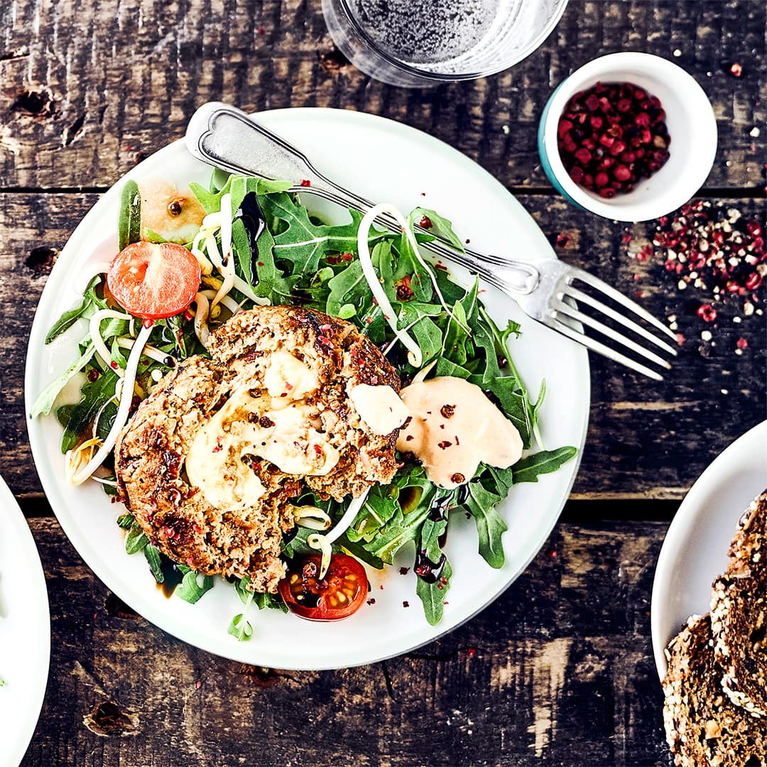 Gefüllte Frikadellen