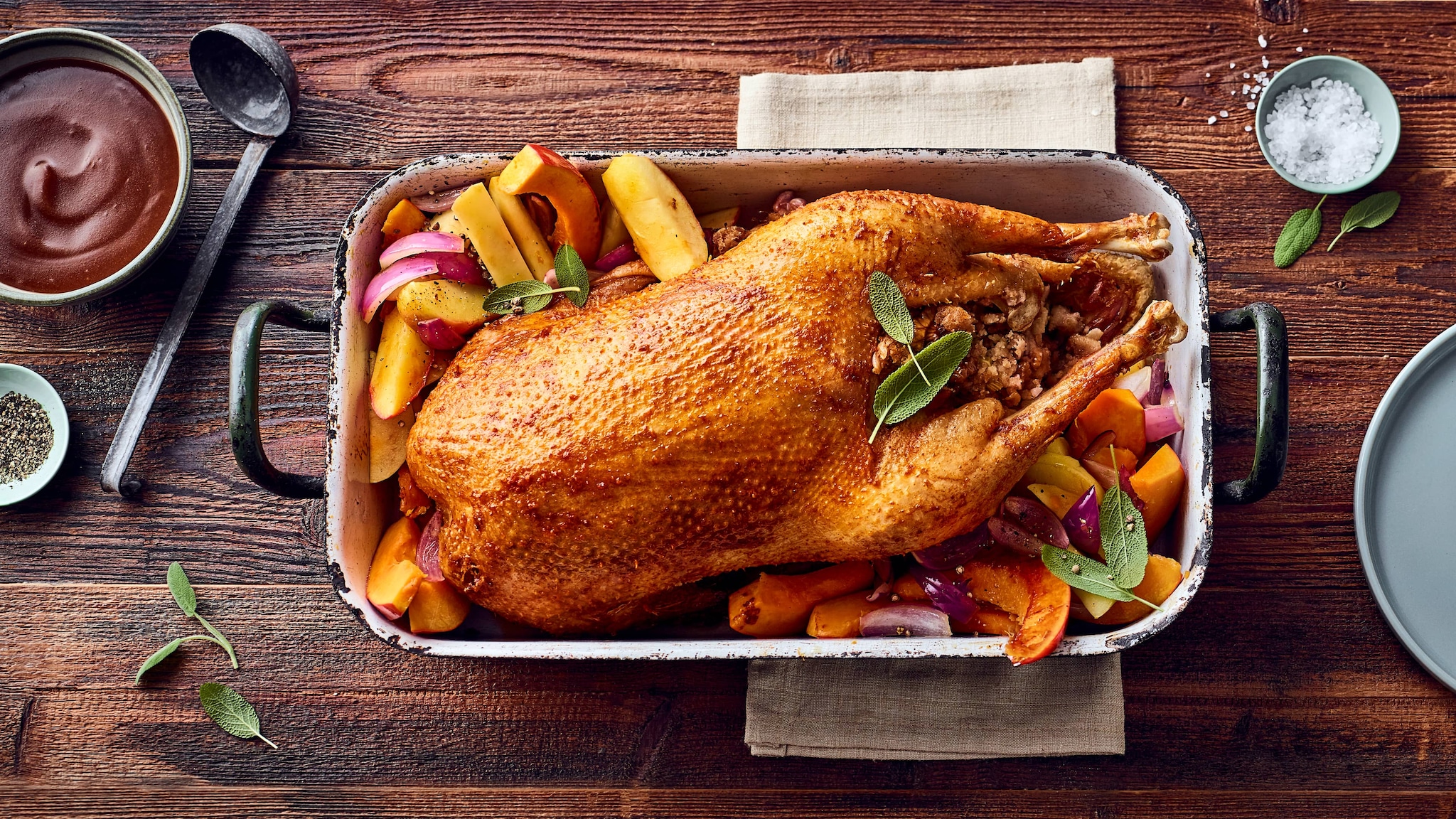 Gefüllte Martinsgans