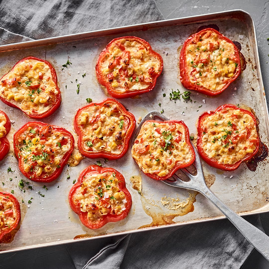 Gefüllte Paprikaringe