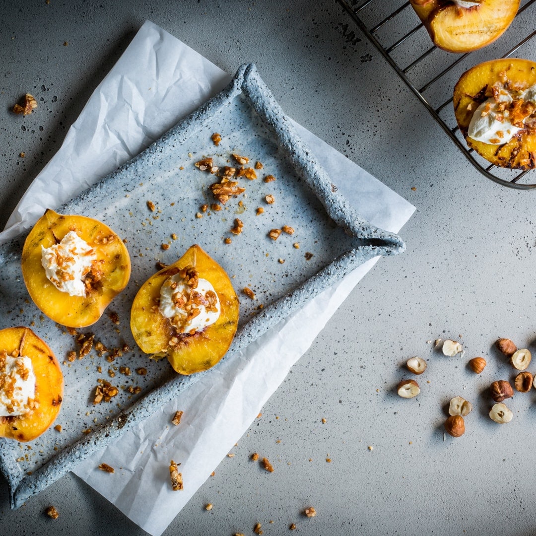 Pfirsich-Dessert vom Grill