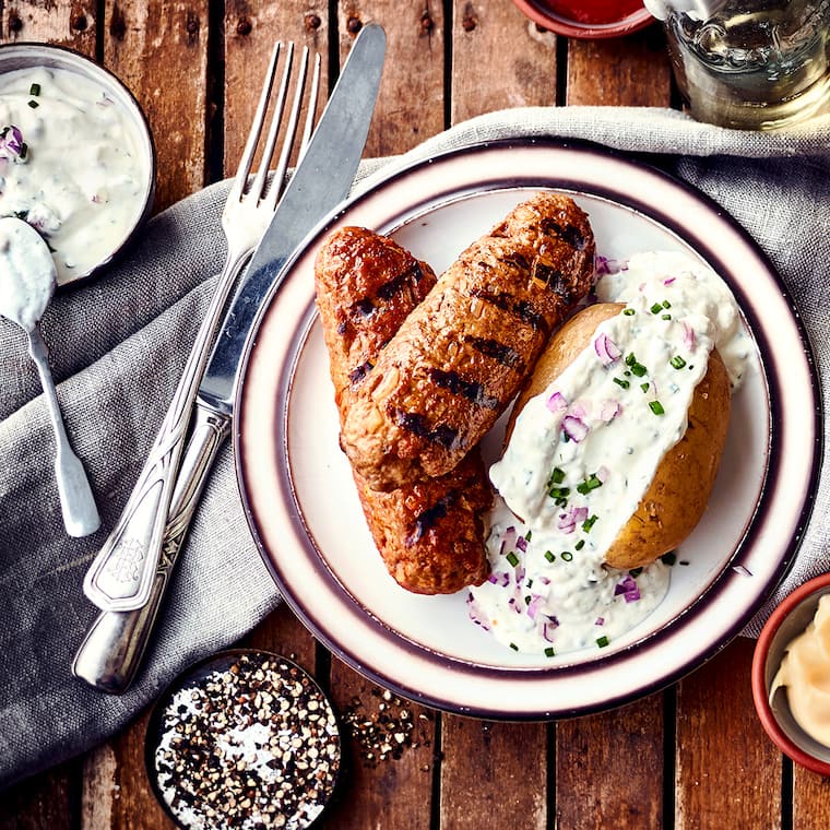 Gegrillte Frikandel