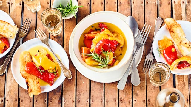 Gegrillte Paprika