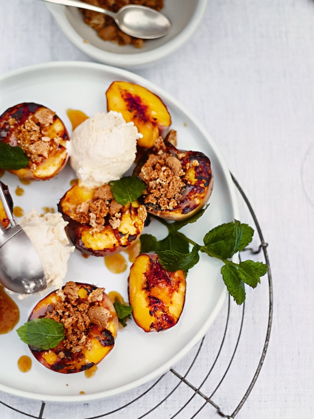 Rezept gegrillte Pfirsiche
