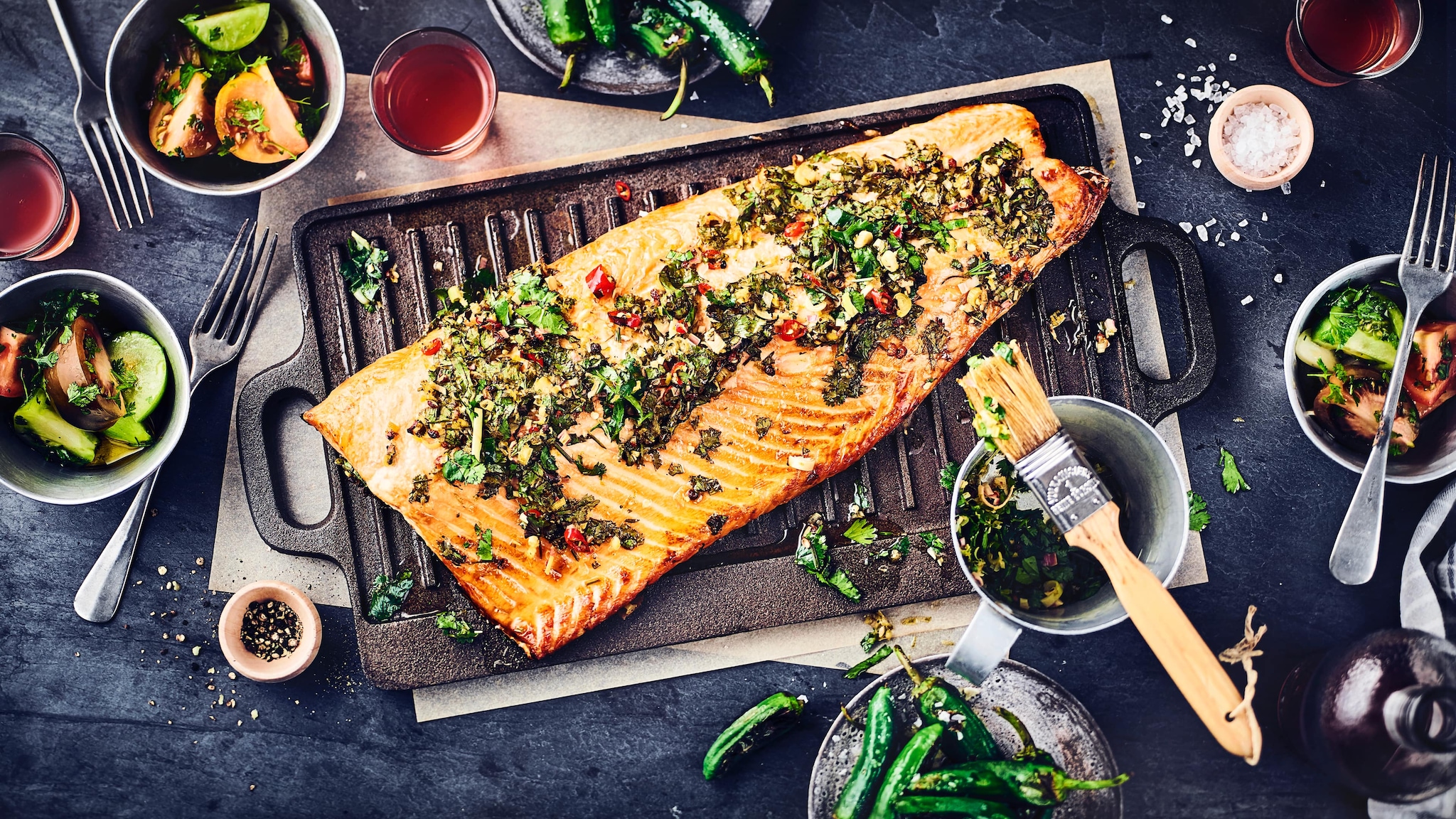 Gegrillter Lachs