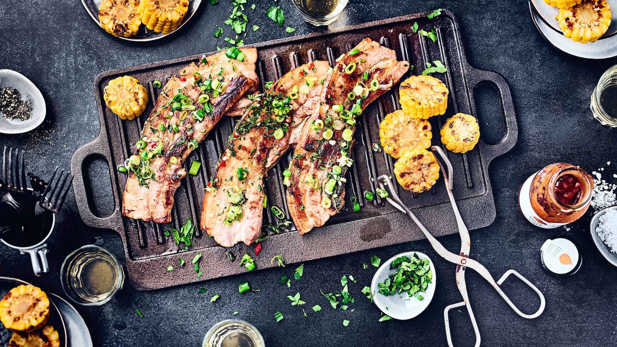 Gegrillter Schweinebauch