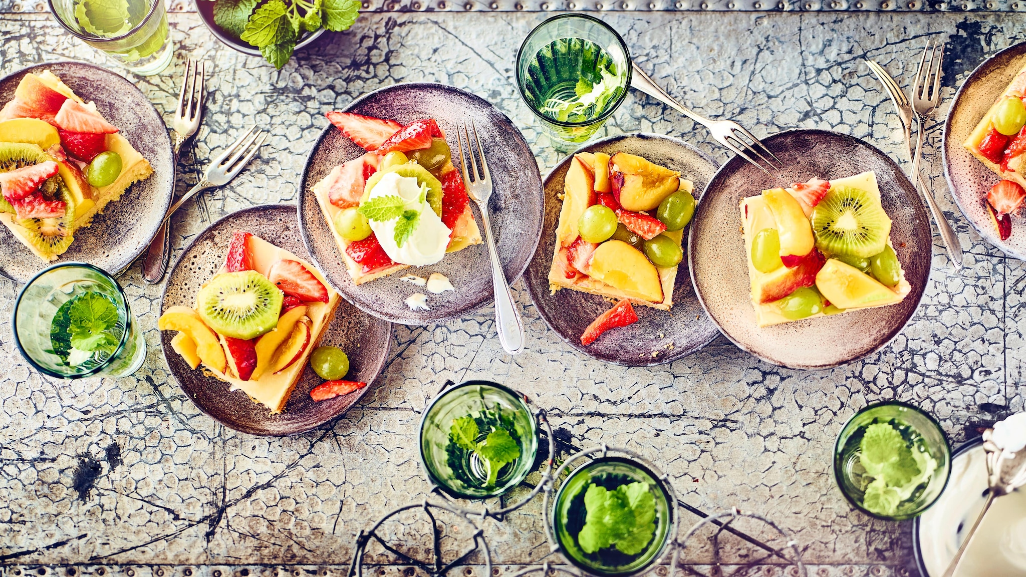 Gemischter Obstkuchen