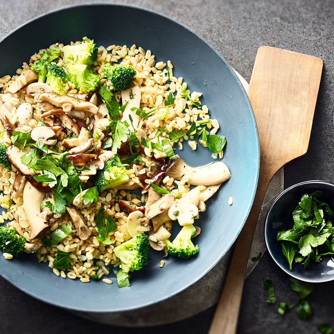 Gemüse-Ebly-Pfanne mit Kräuter