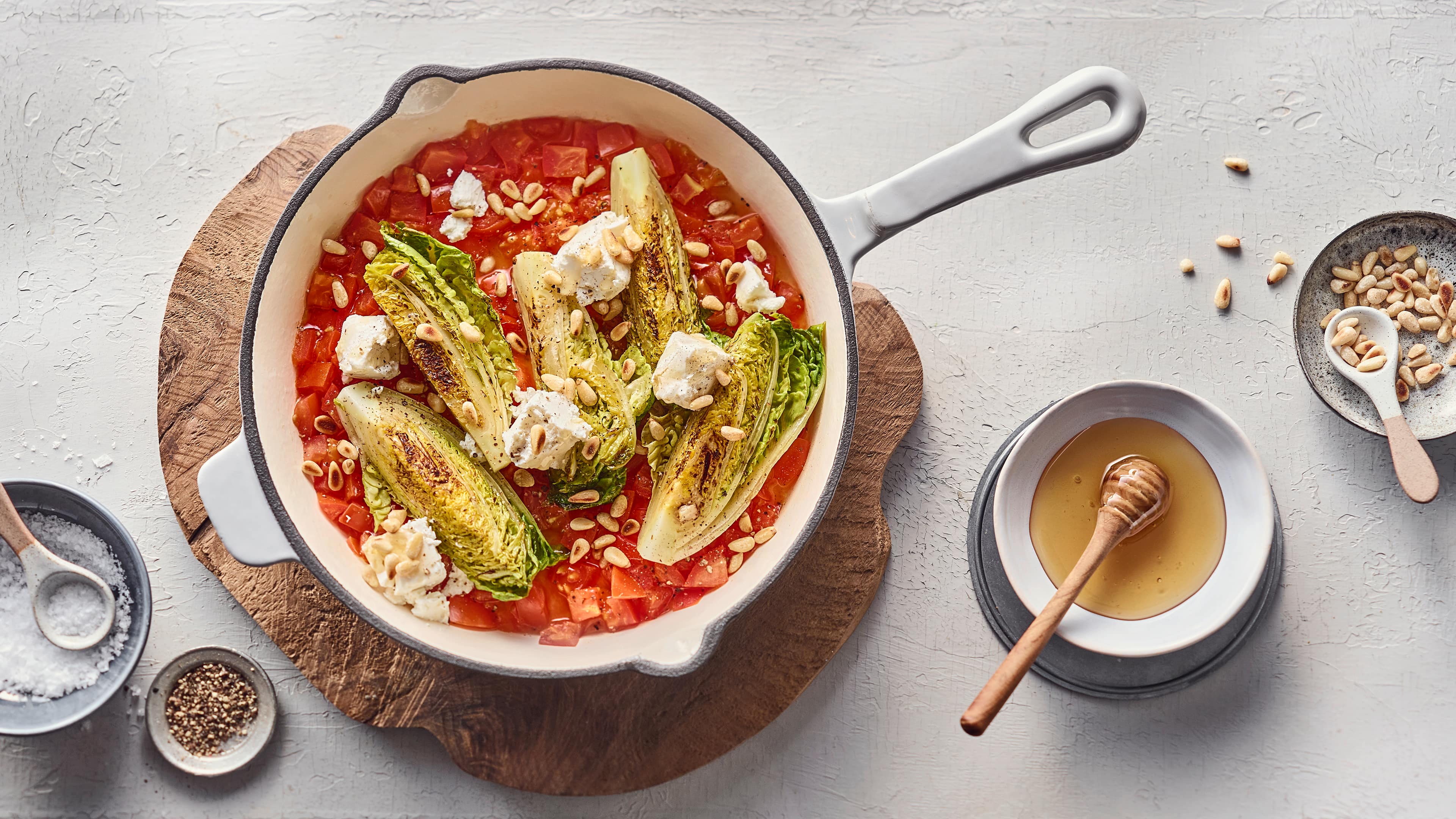 Geschmorter Romana Salat - Rezept | EDEKA