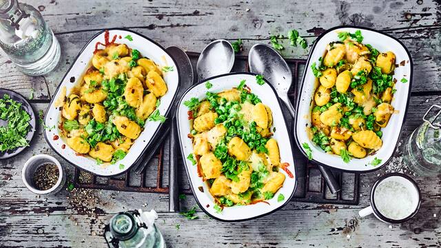 Gnocchi mit Erbsen