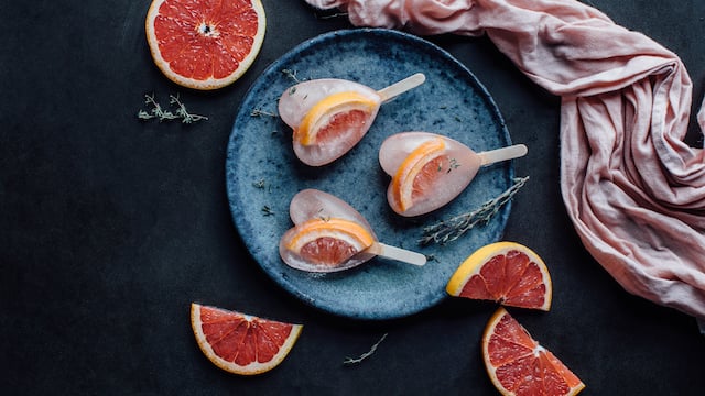 Grapefruit-Eis-Pops