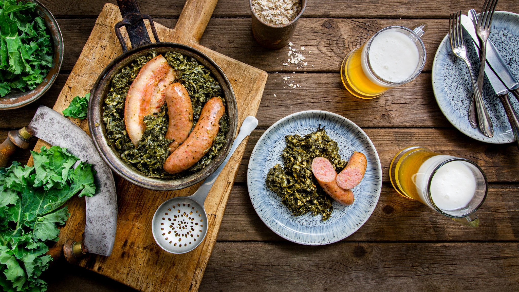 Grünkohl mit Pinkel