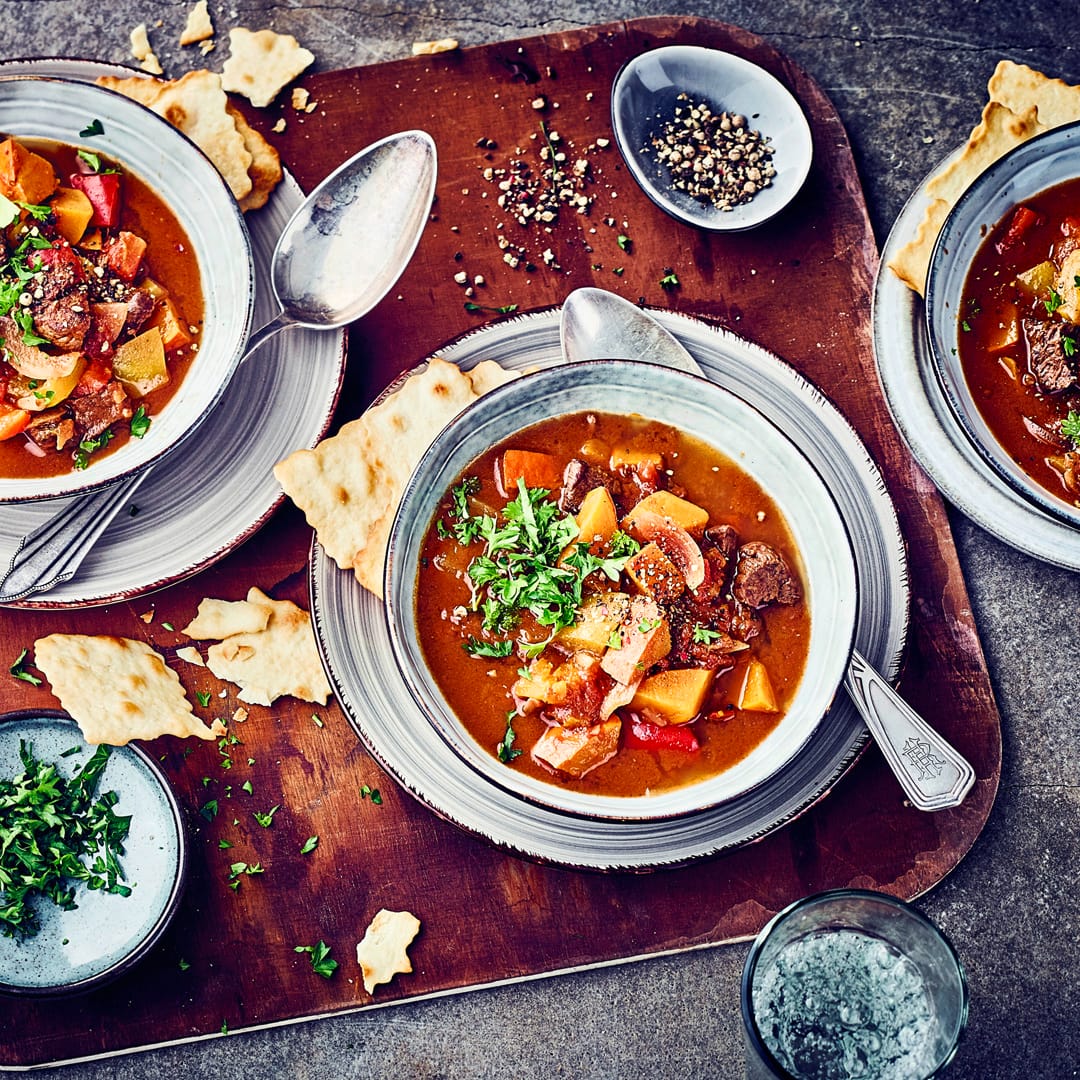 Gulasch-Kürbis-Suppe