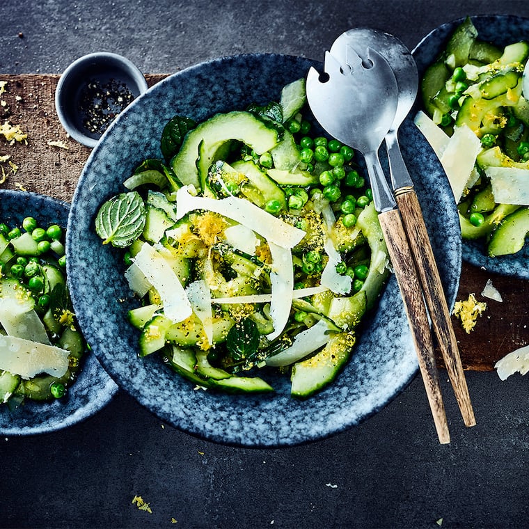 Gurken-Erbsen-Salat