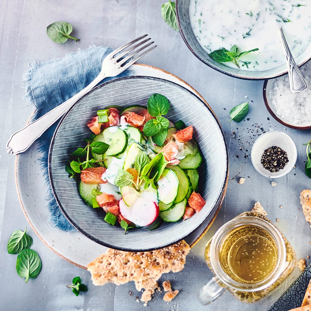 Gurkensalat mit Minze - Rezept | EDEKA