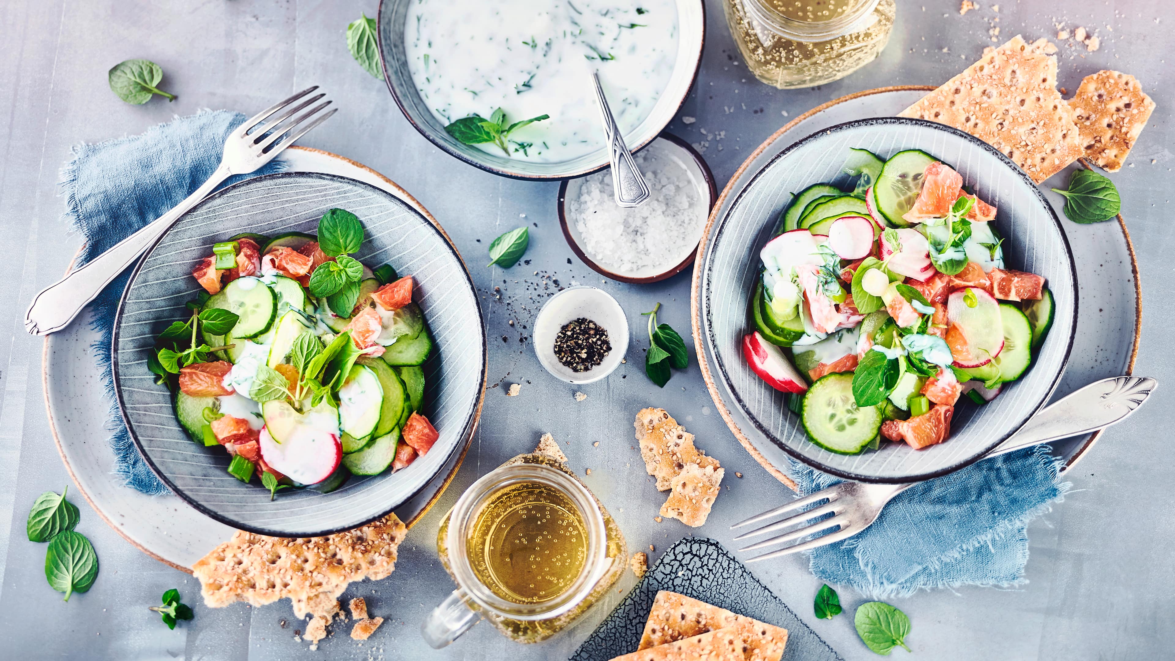 Gurkensalat mit Minze - Rezept | EDEKA