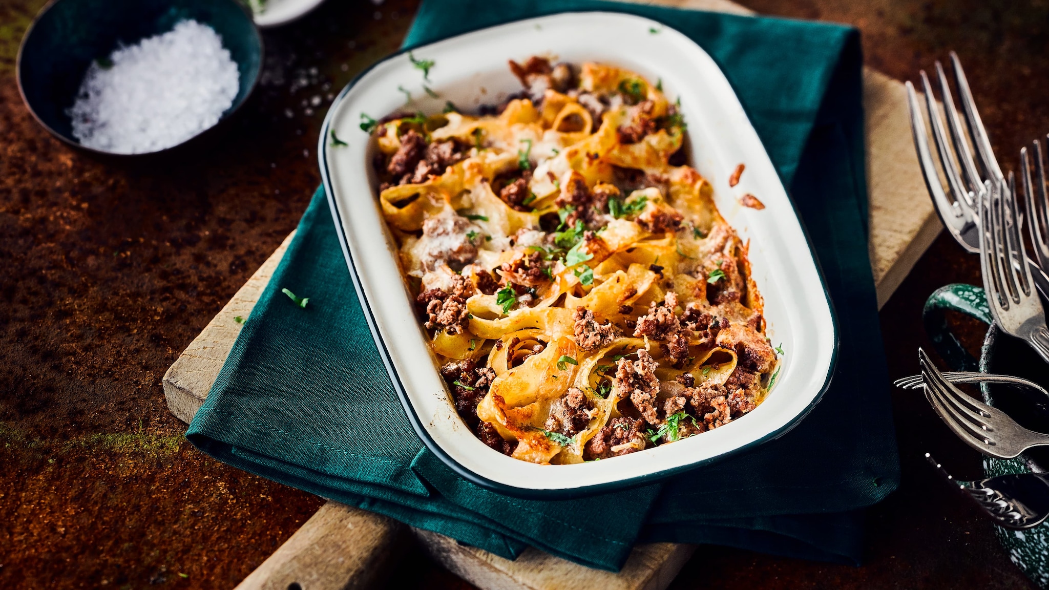 Hackfleisch-Nudel-Auflauf