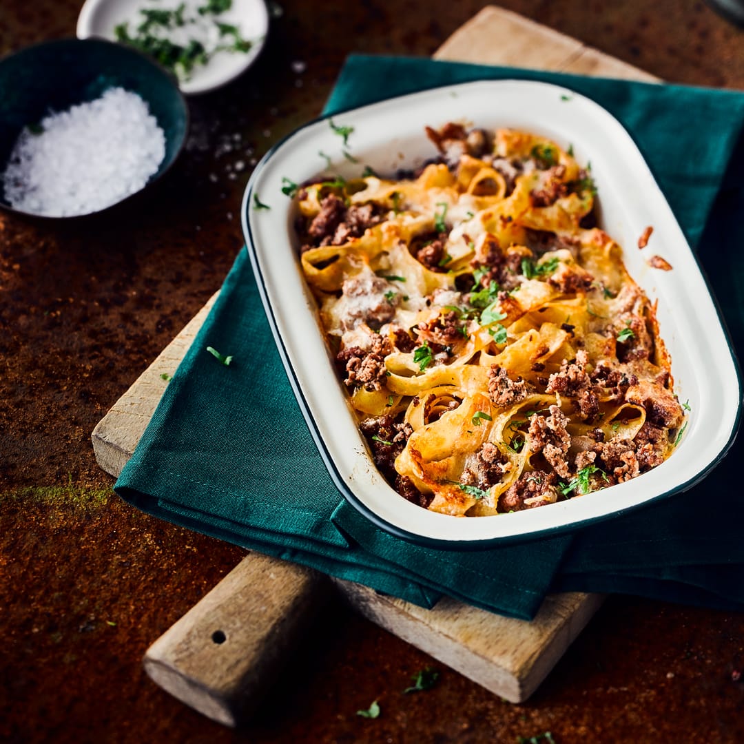Hackfleisch-Nudel-Auflauf