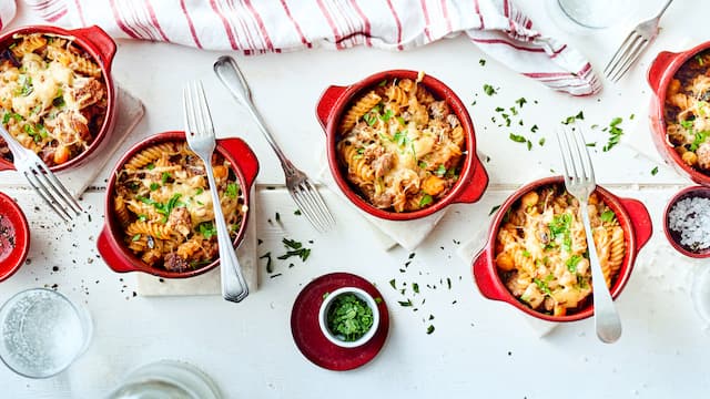 Hackfleisch-Pilz-Auflauf