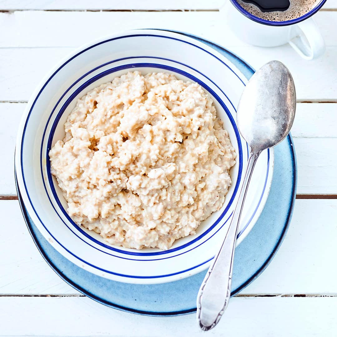 Hafer-MIlchbrei mit Apfel