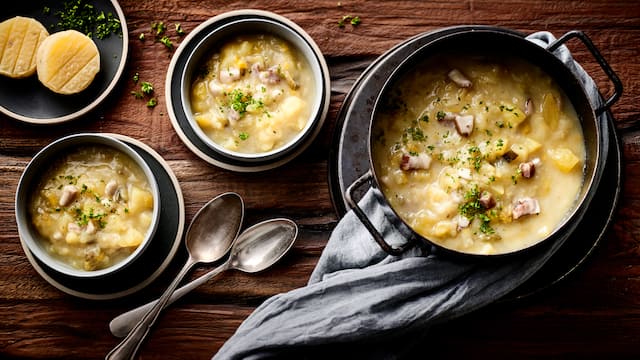 Harzer Käse Kartoffelsuppe