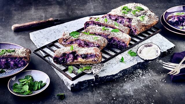 Heidelbeer-Strudel vegan