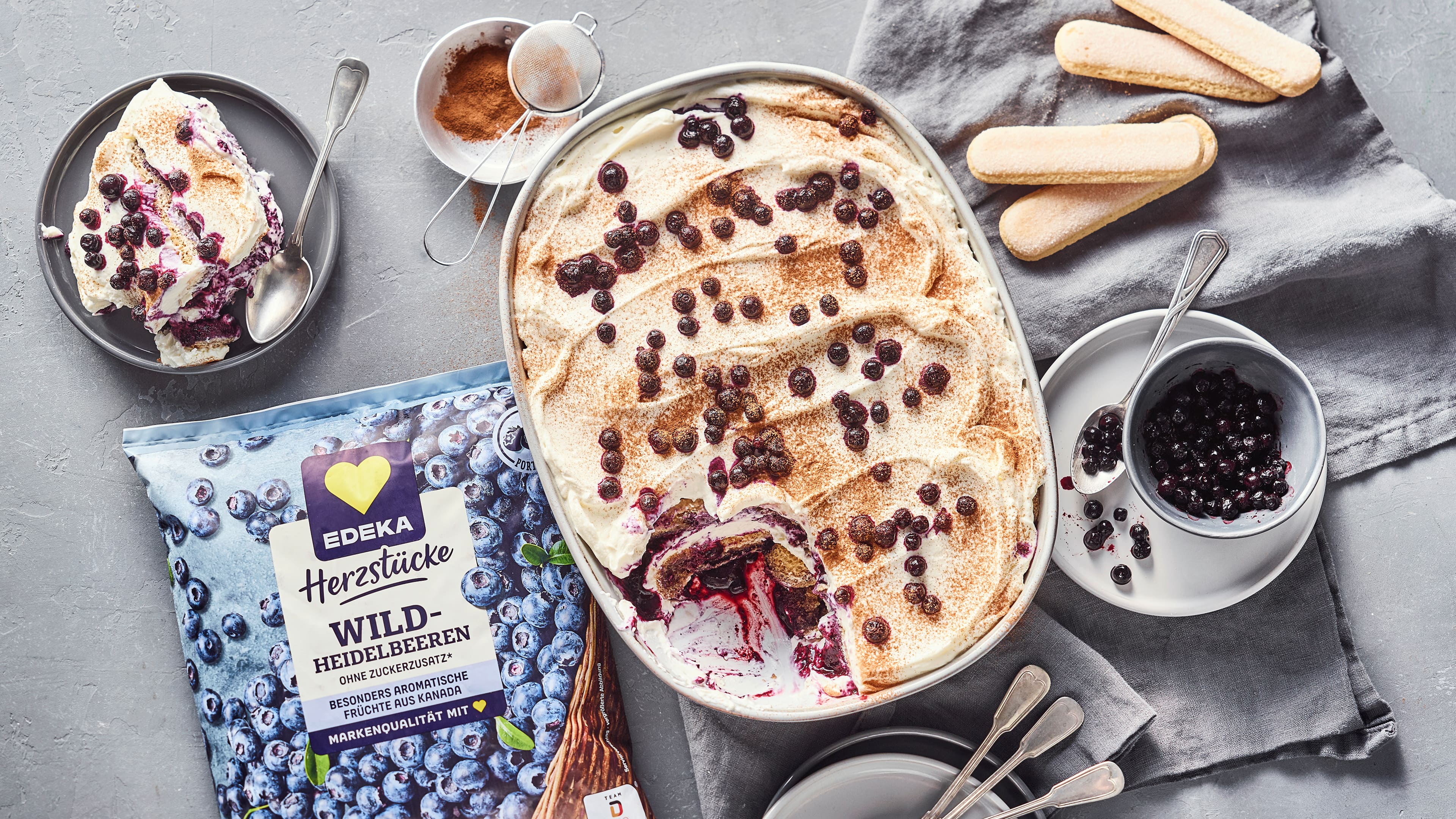 Heidelbeer-Tiramisu - Rezept | EDEKA
