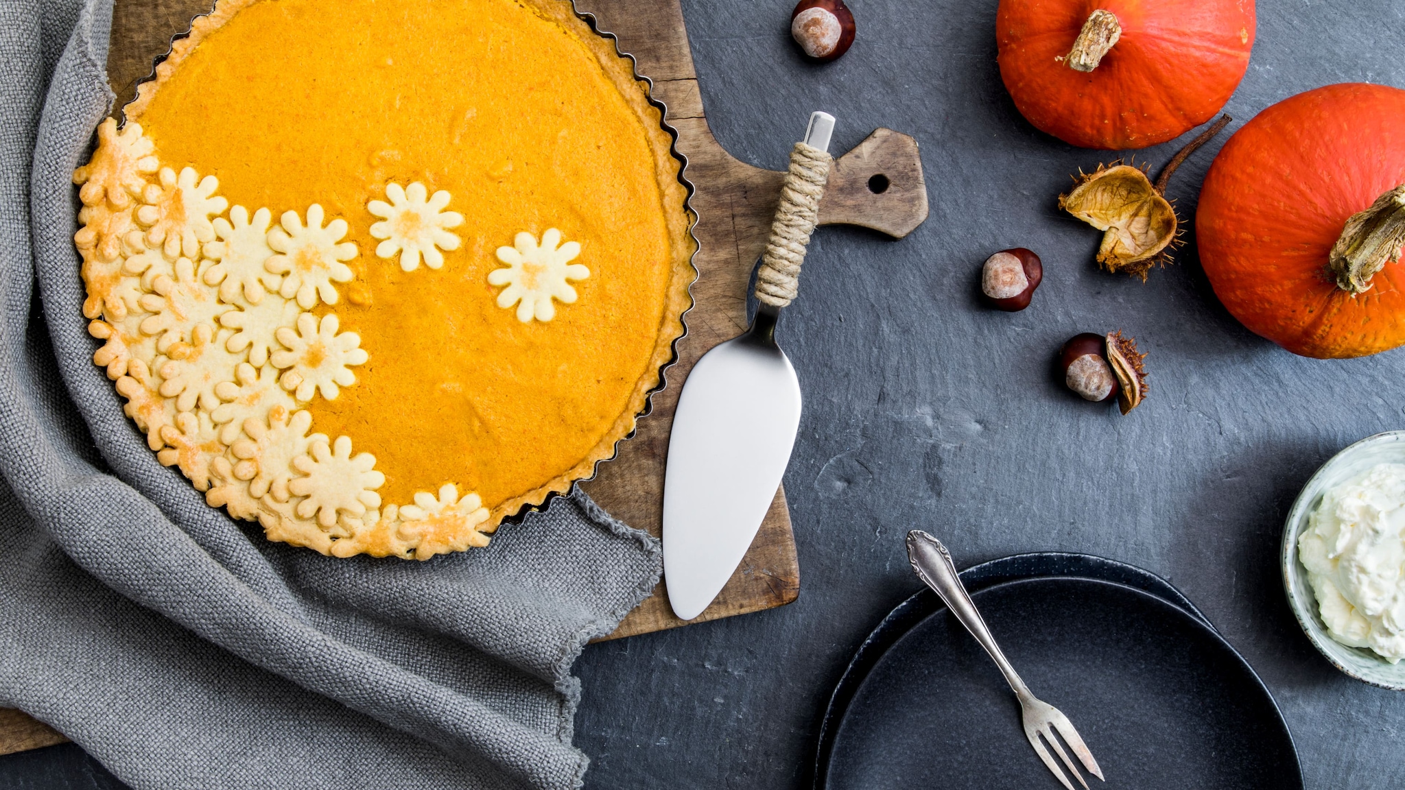 Kürbiskuchen mit Zimt