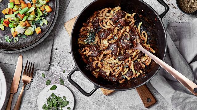 Herbstliches Hirschgulasch