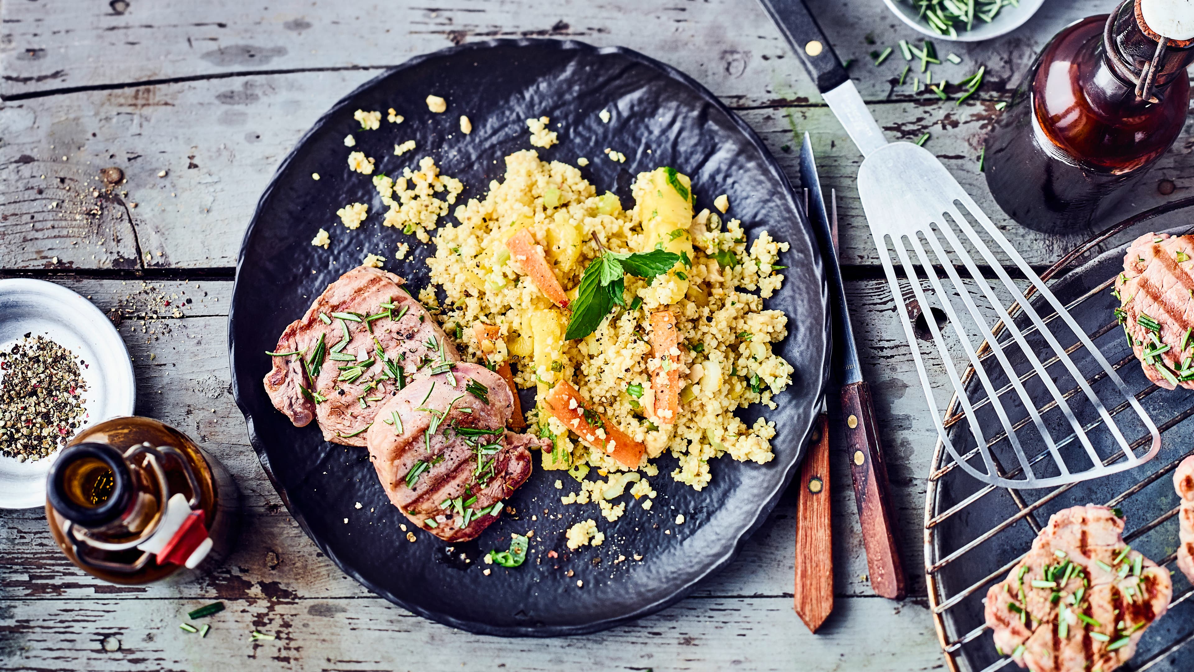 Hirsesalat mit Medaillons - Rezept | EDEKA