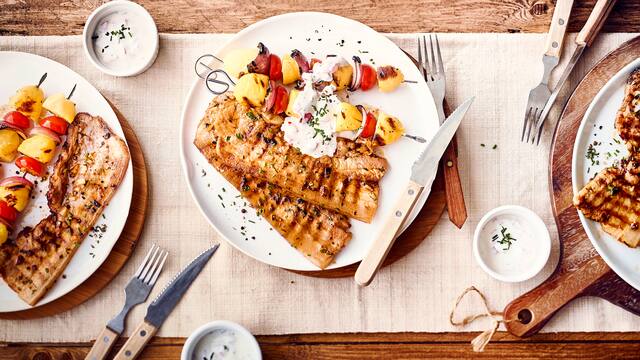 Holzfällersteak mit Gemüse