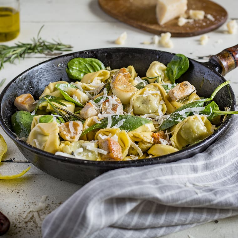 Tortelloni mit Hähnchenbrust