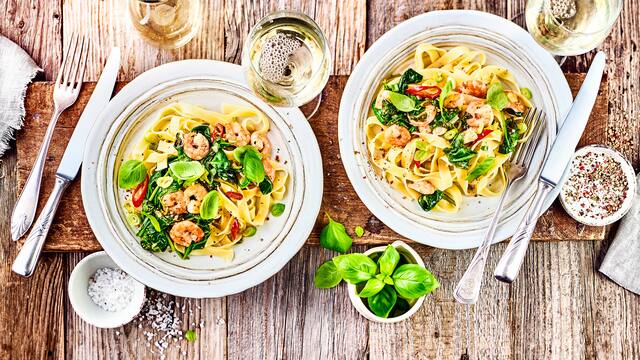 Linguine mit Scampi