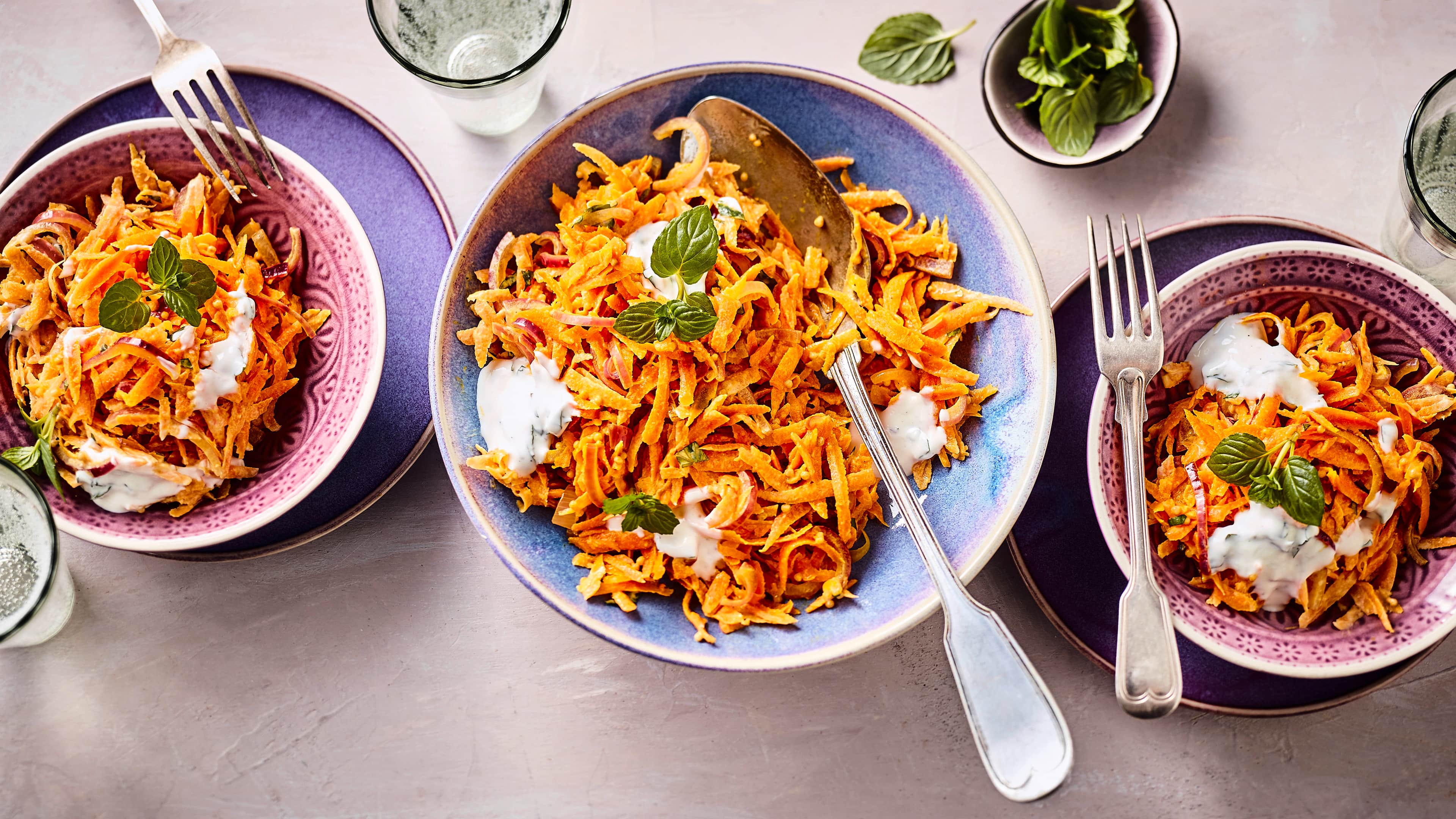 Indischen Möhrensalat mit Kreuzkümmel