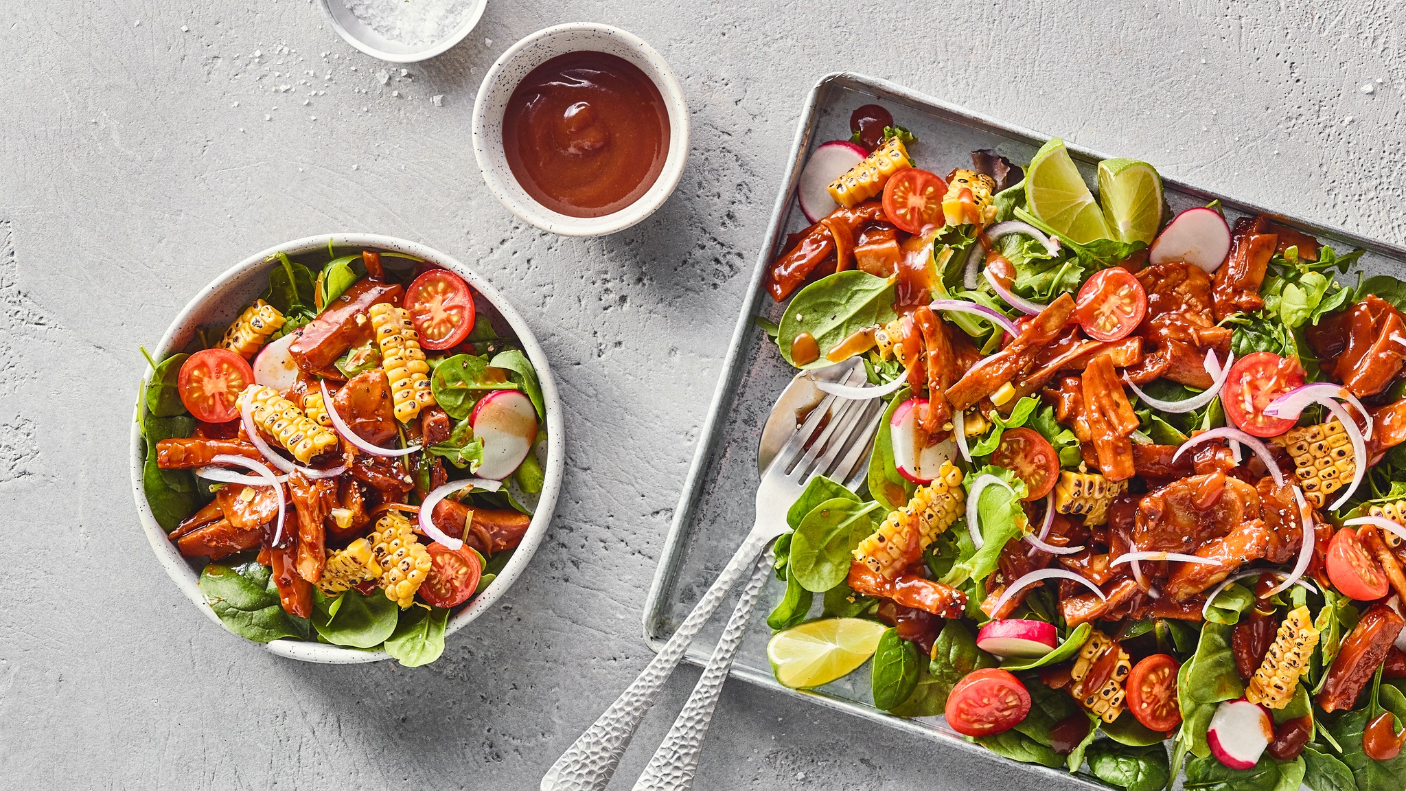 Jackfruit-Pulled-BBQ-Salat