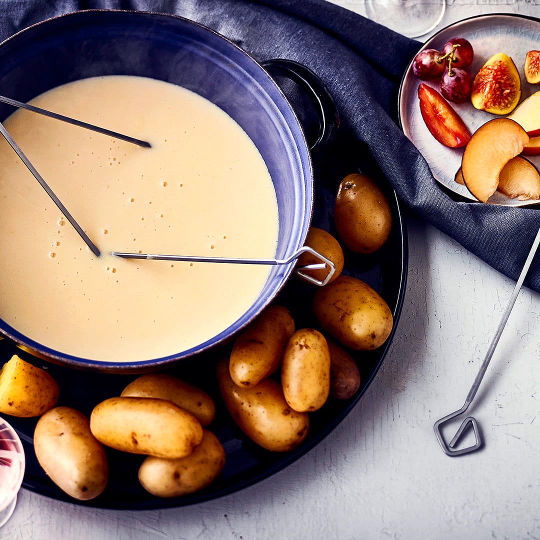 Käsefondue mit Früchten - Rezept | EDEKA