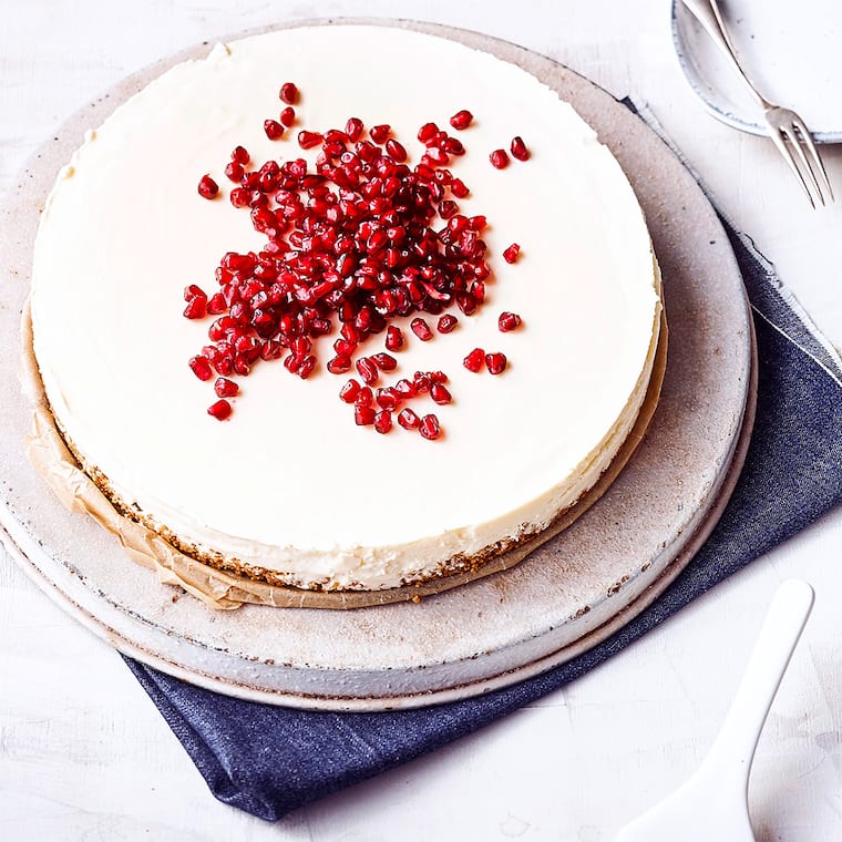 Käsekuchen mit Granatapfel