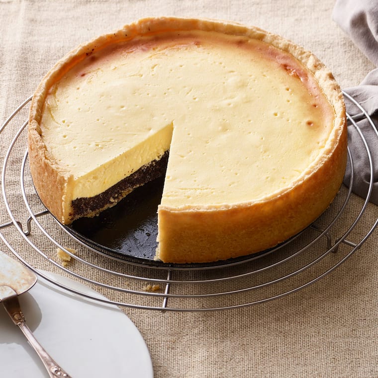 Käsekuchen mit Mohn