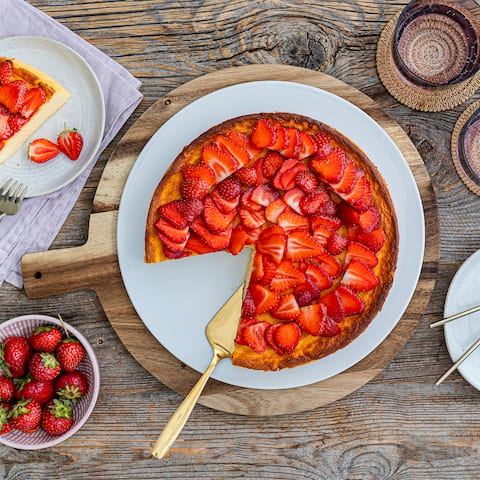 Käsekuchen ohne Boden