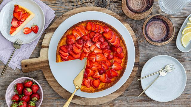 Käsekuchen ohne Boden