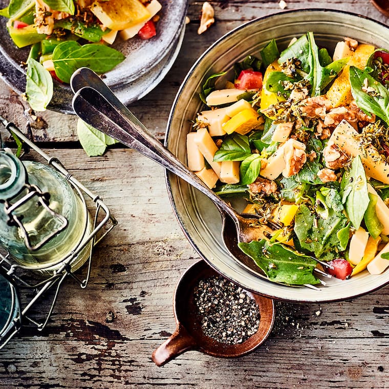 Käsesalat mit Rucola