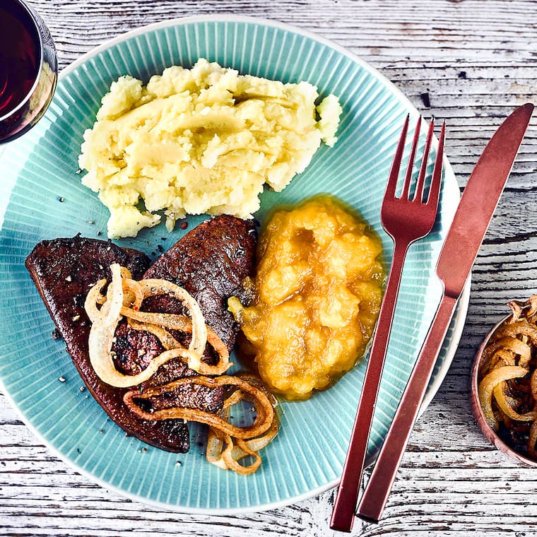 Kalbsleber mit Zwiebeln