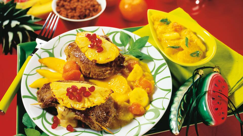 Kalbsrückensteak exotisch