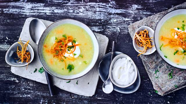 Kartoffel-Blumenkohl-Suppe