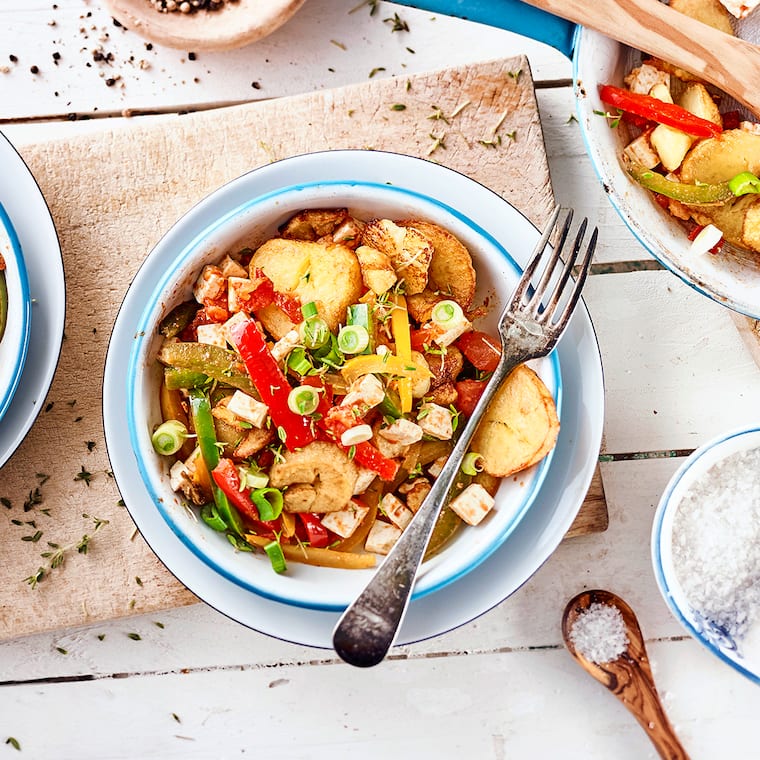 Kartoffelpfanne mit Feta