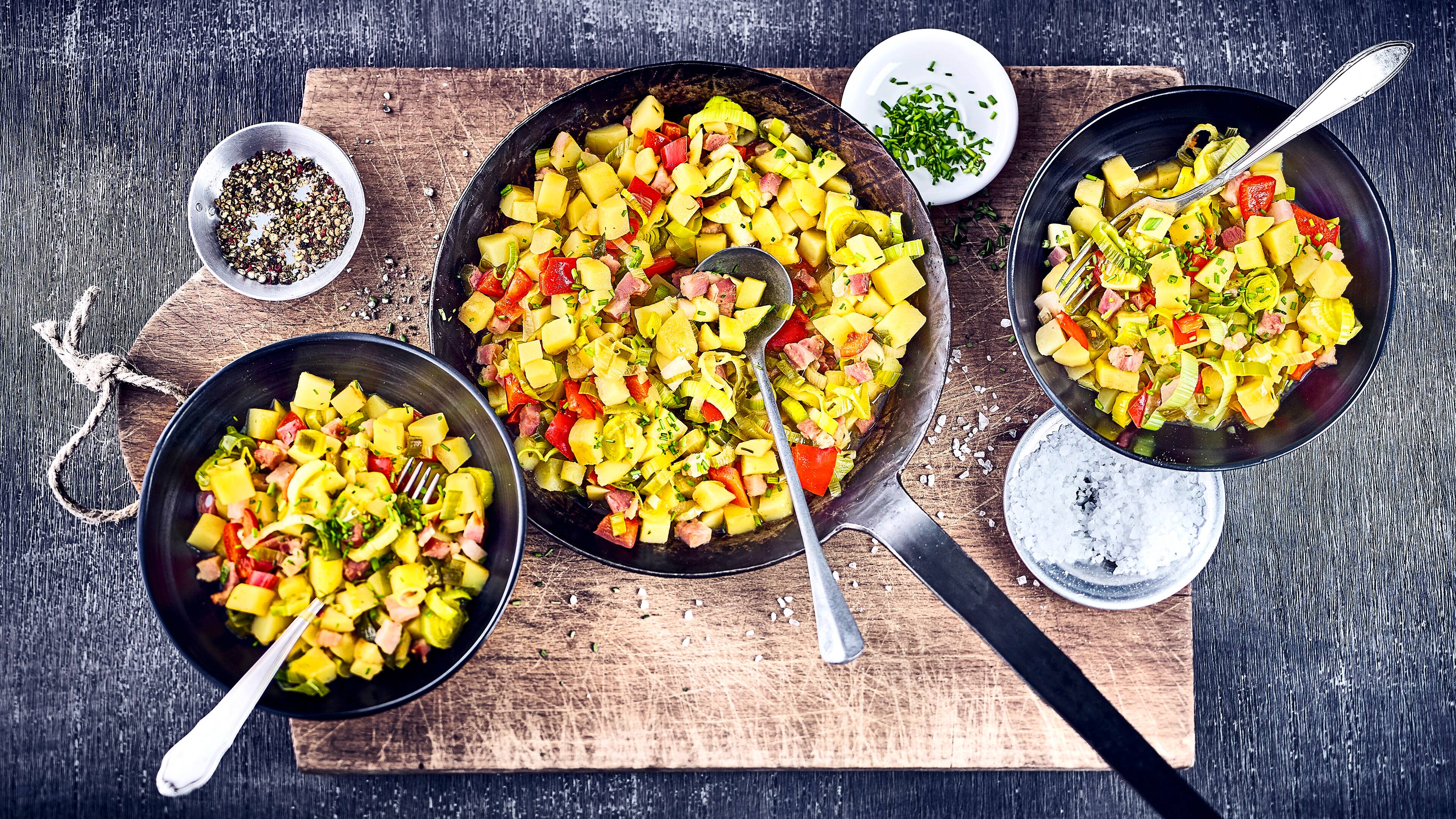 Kartoffelpfanne mit Lauch - Rezept | EDEKA