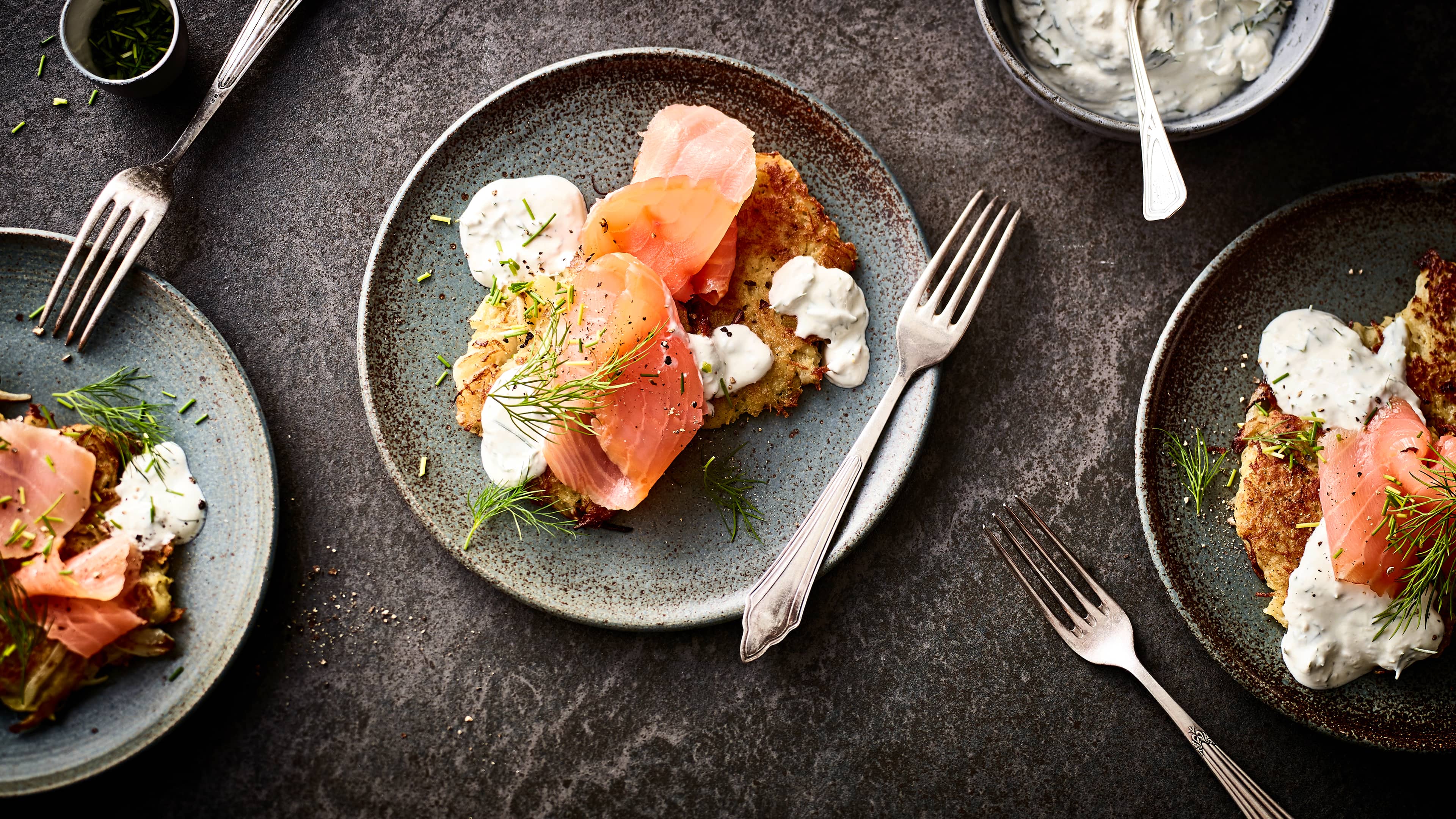 Kartoffelpuffer mit Lachs - Rezept | EDEKA