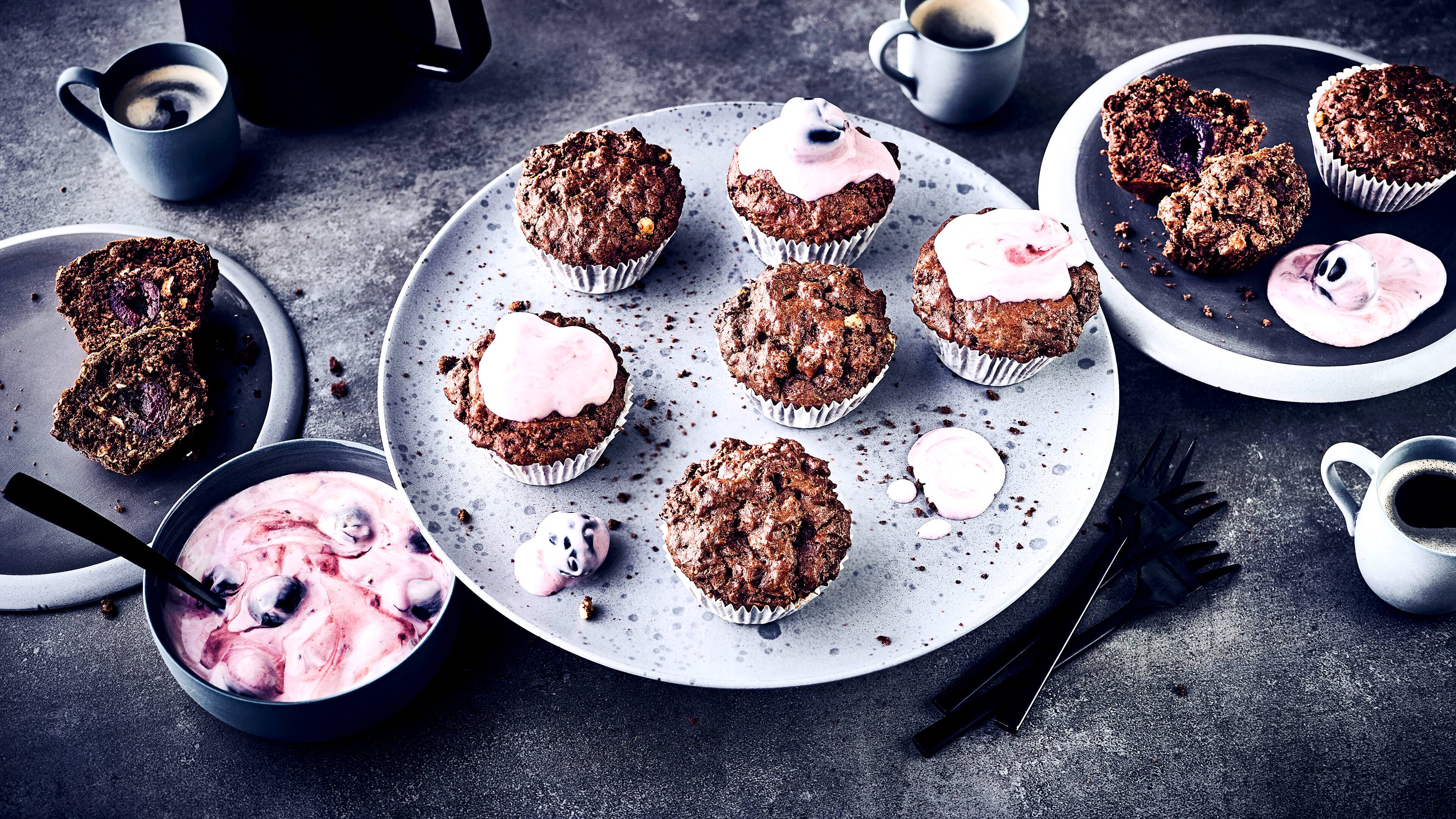 Kirschmuffins mit Creme - Rezept | EDEKA