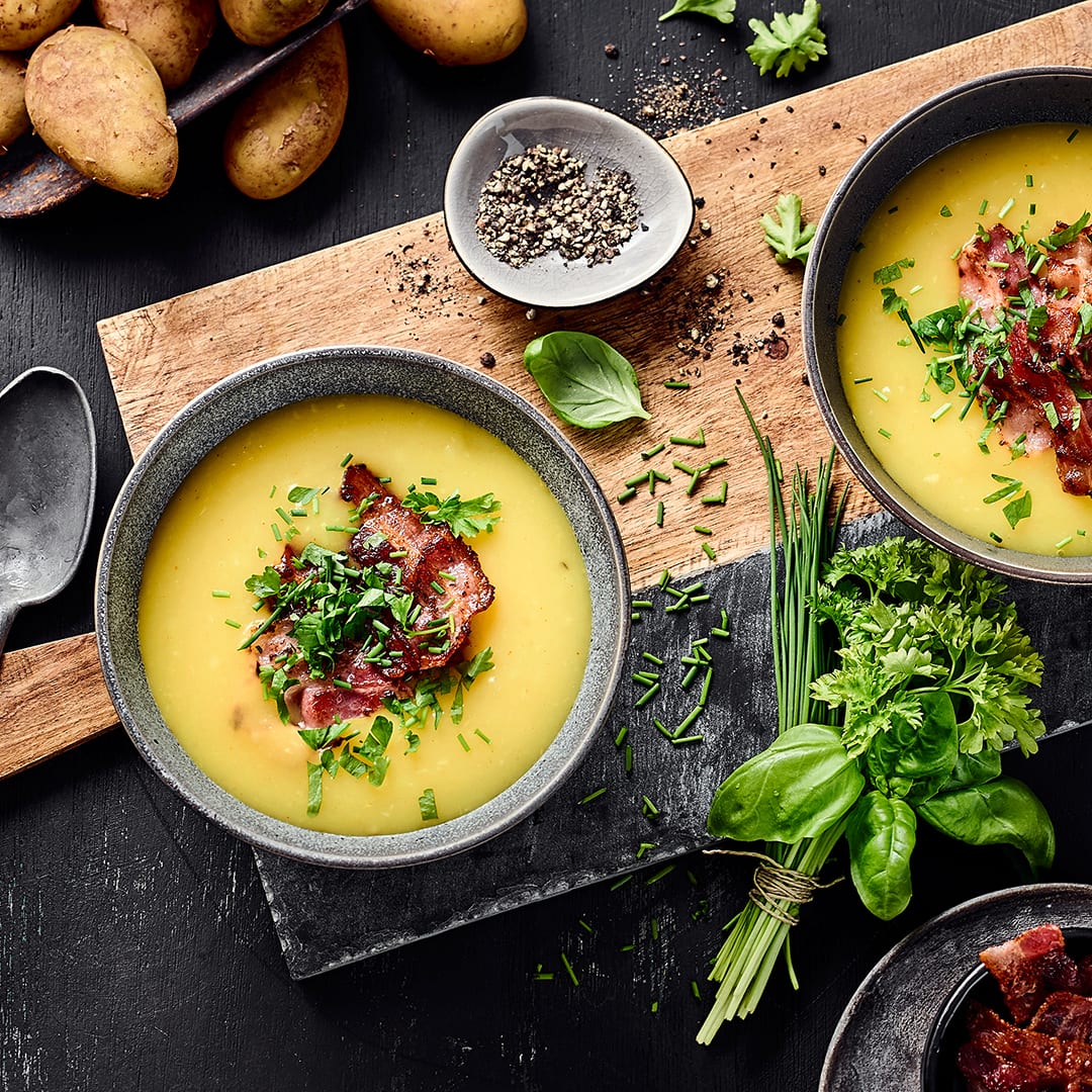 Klassische Kartoffelcremesuppe